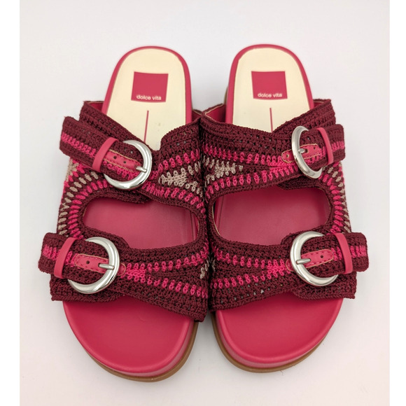 Dolce Vita Ralli Women's Wedge Knit Sandals Double Strap Slide Size US7.5 - Picture 9 of 12